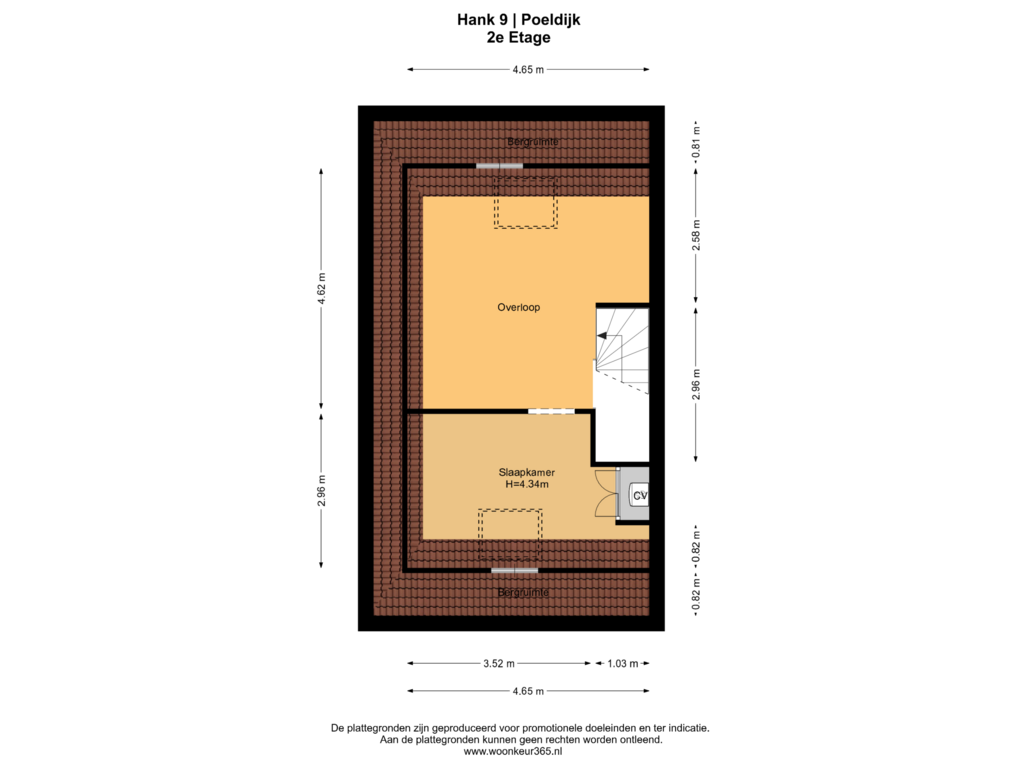 Bekijk plattegrond van 2e Etage van Hank 9