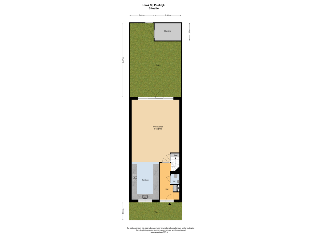 Bekijk plattegrond van Situatie van Hank 9