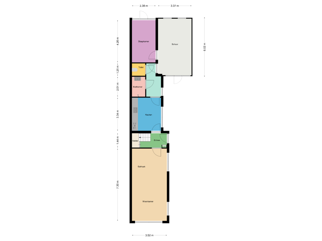 Bekijk plattegrond van begane grond van Sportterreinstraat 33