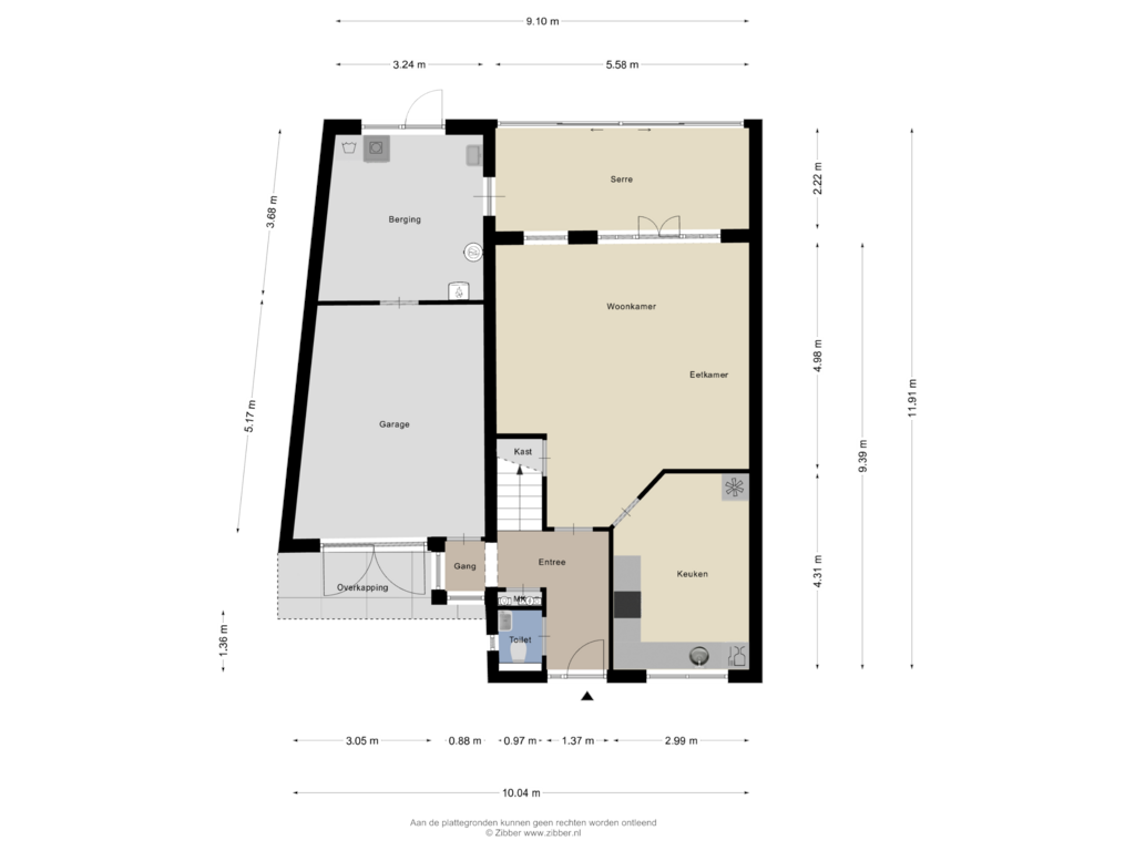 Bekijk plattegrond van Begane Grond van Weegkamp 21