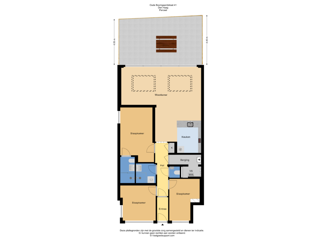 Bekijk plattegrond van Perceel van Oude Boomgaardstraat 41