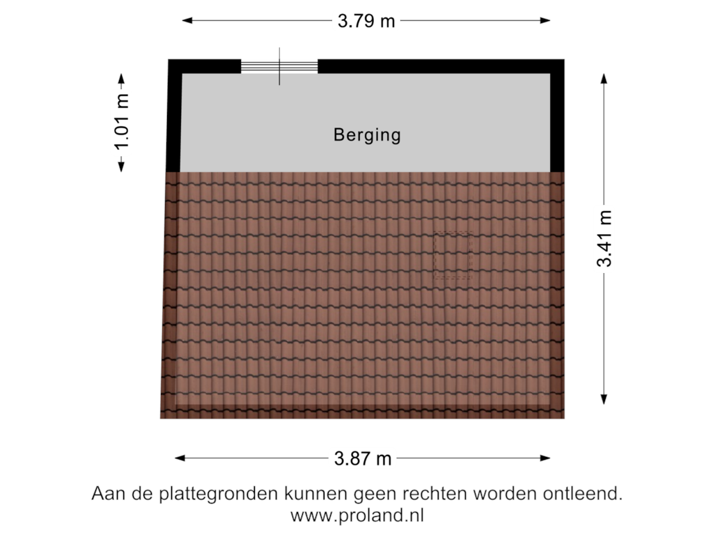 Bekijk plattegrond van Berging 1 van Gorechtkade 94-B