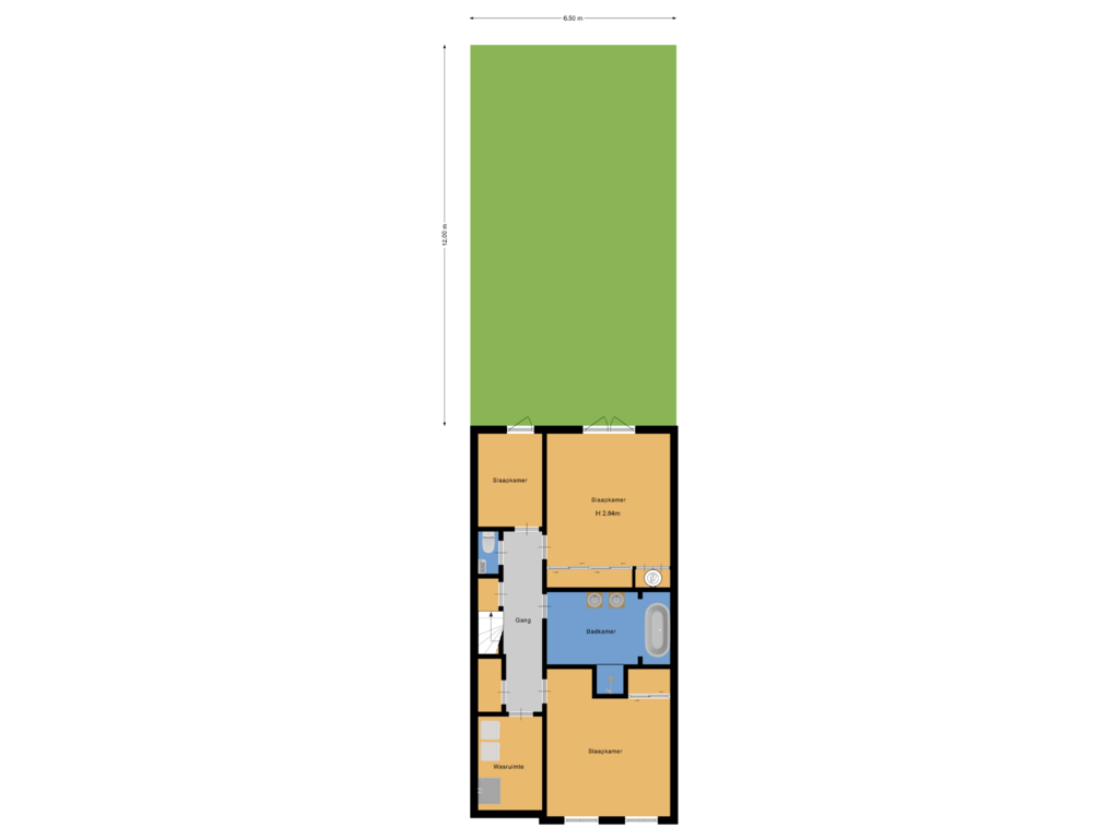 Bekijk plattegrond van Situatie van Willemsparkweg 126-H