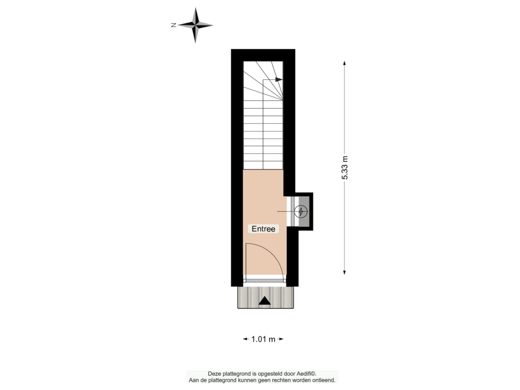 View floorplan of Begane grond of Petrus Campersingel 145-A