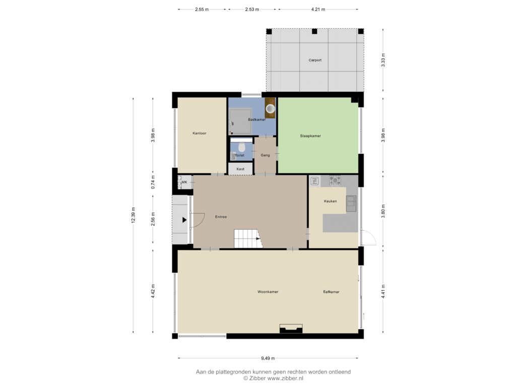 Bekijk plattegrond van Begane Grond van Vinkenlaan 8