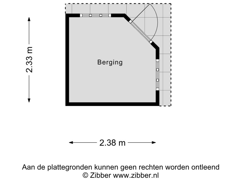 Bekijk plattegrond van Berging van Vinkenlaan 8