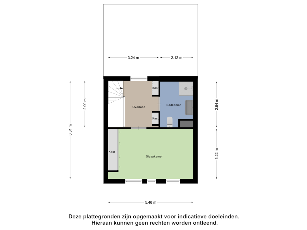 Bekijk plattegrond van Tweede Verdieping van Valeriaan 29