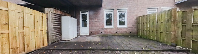 Bekijk 360° foto van Achtertuin van Lange Hilleweg 77-A