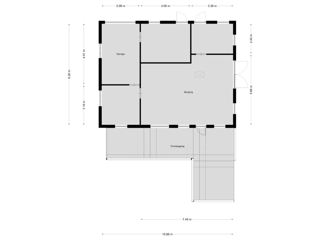 Bekijk plattegrond van Garage van Invalsweg 7