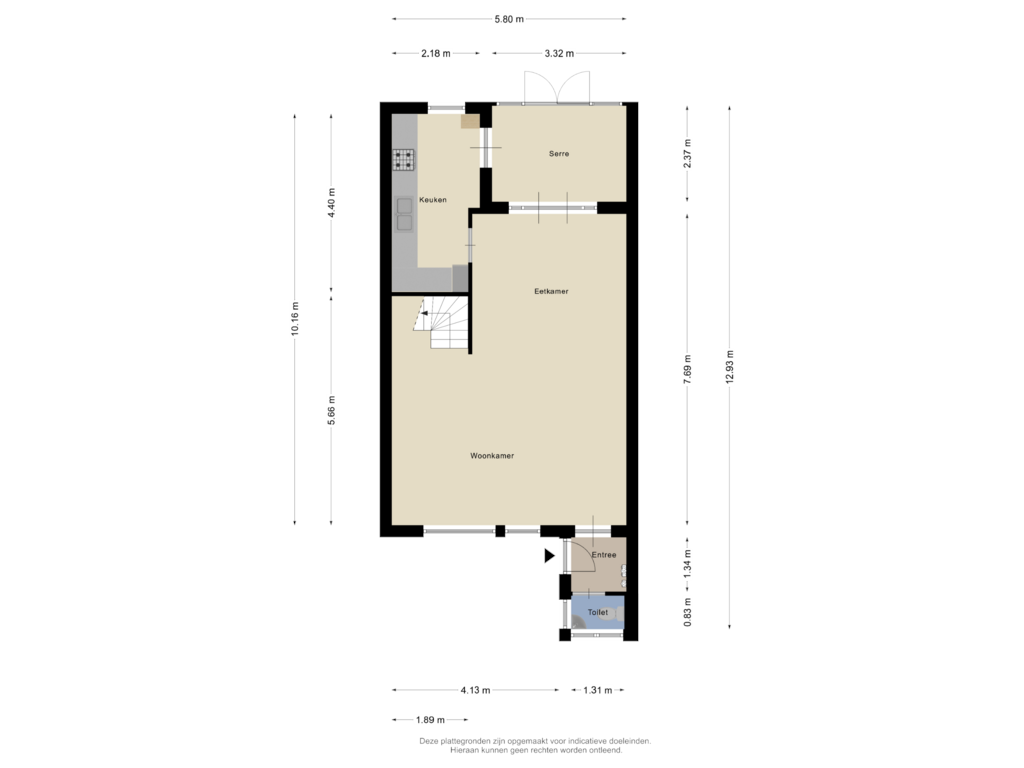 Bekijk plattegrond van Begane Grond van De Pellenwever 52