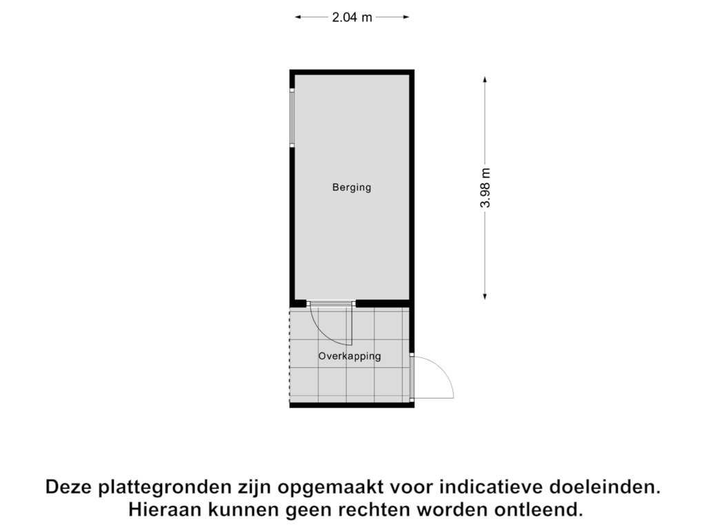 Bekijk plattegrond van Berging van De Pellenwever 52