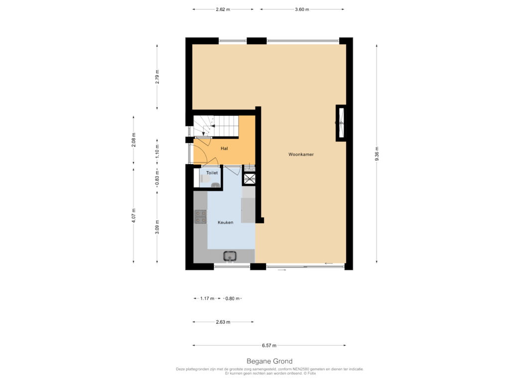 Bekijk plattegrond van Begane Grond van Margrietlaan 70