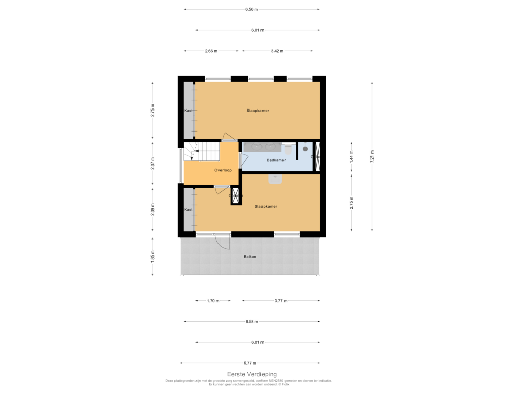 Bekijk plattegrond van Eerste Verdieping van Margrietlaan 70