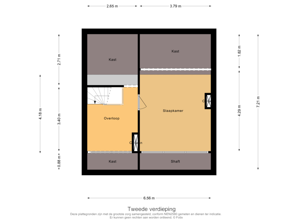 Bekijk plattegrond van Tweede Verdieping van Margrietlaan 70