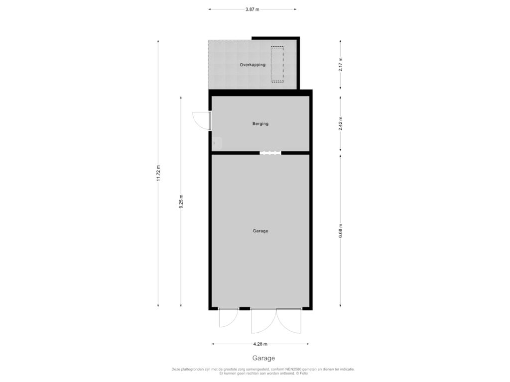 Bekijk plattegrond van Garage van Margrietlaan 70