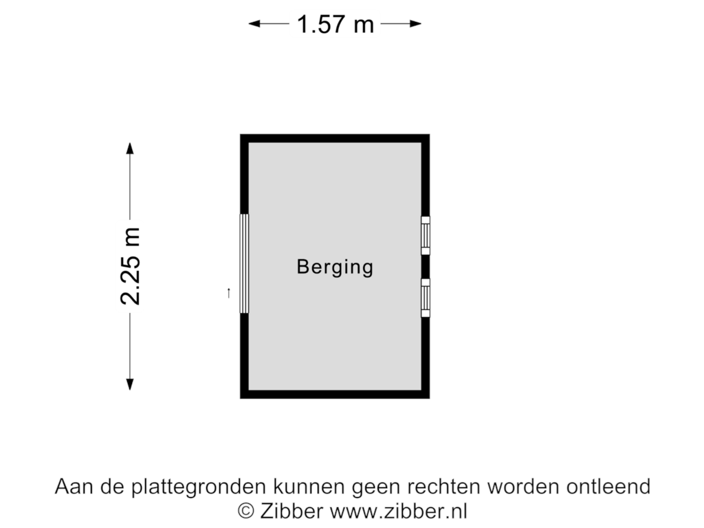 Bekijk plattegrond van Berging van Voorsteweg 17