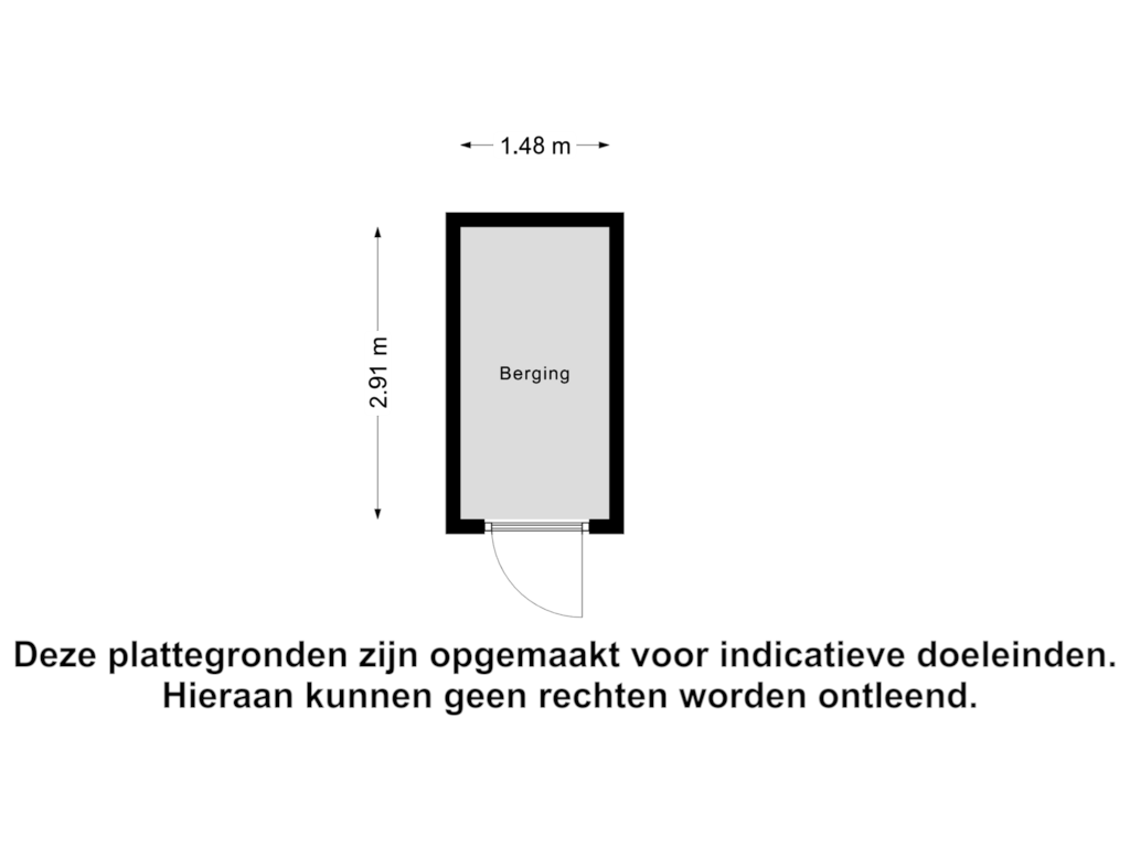 Bekijk plattegrond van Berging van Berlagezoom 69