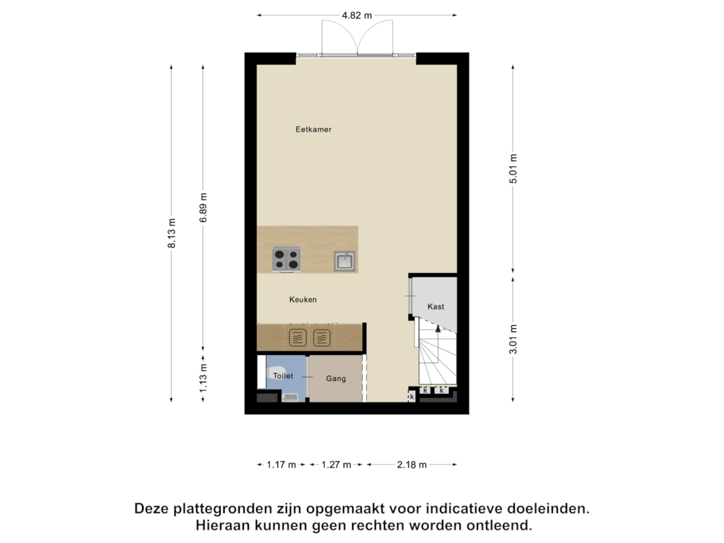 Bekijk plattegrond van Souterrain van Berlagezoom 69