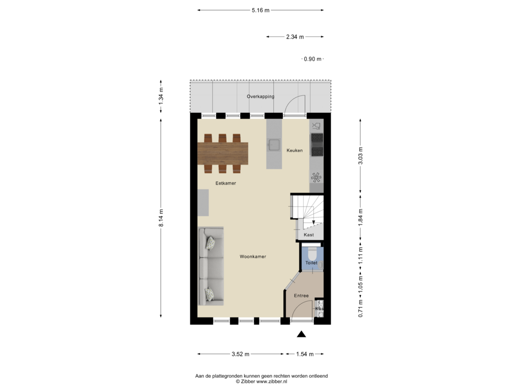 View floorplan of Begane Grond of Amberberg 10