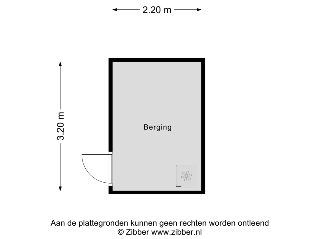 View floorplan of Berging of Amberberg 10