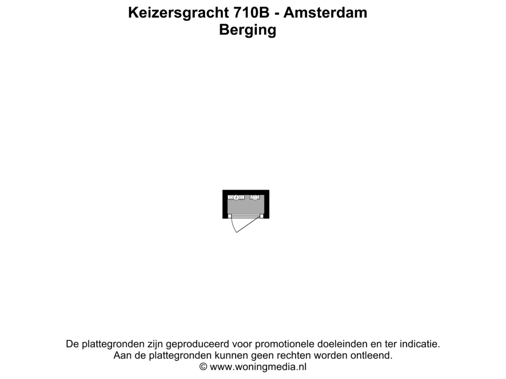 View floorplan of Berg_2 of Keizersgracht 710-B