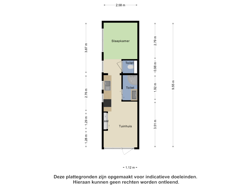 View floorplan of Tuinhuis of Tuindorpweg 19-A