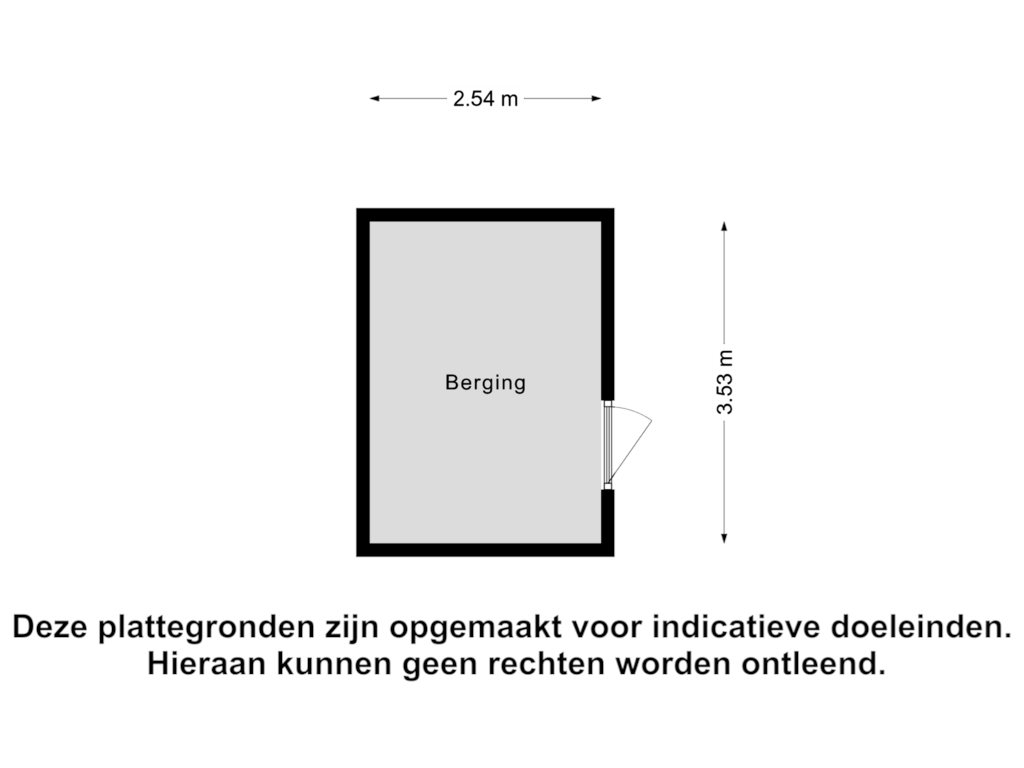 View floorplan of Berging of Tuindorpweg 19-A