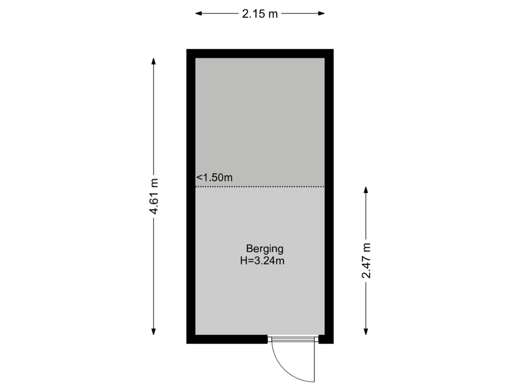 Bekijk plattegrond van Berging van Eerste Atjehstraat 97-1