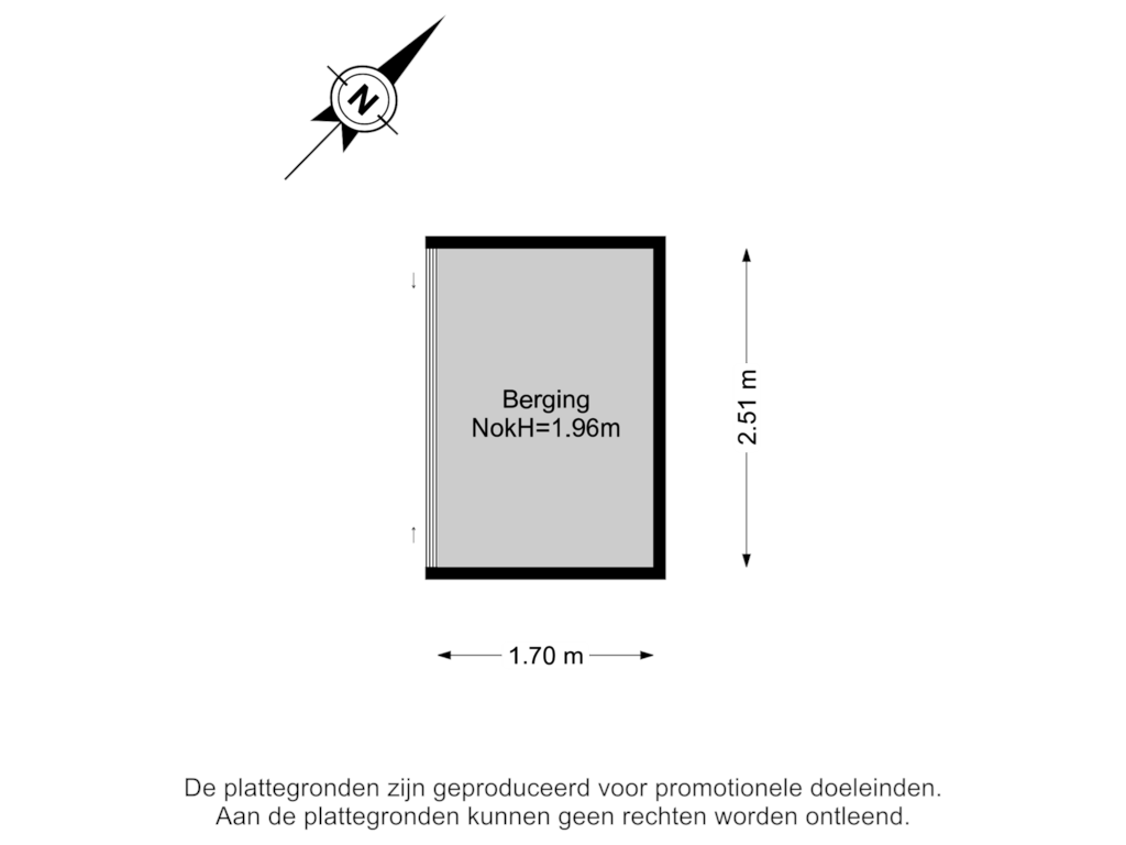 Bekijk plattegrond van Berging van Burgemeester van Meetelenstraat 4