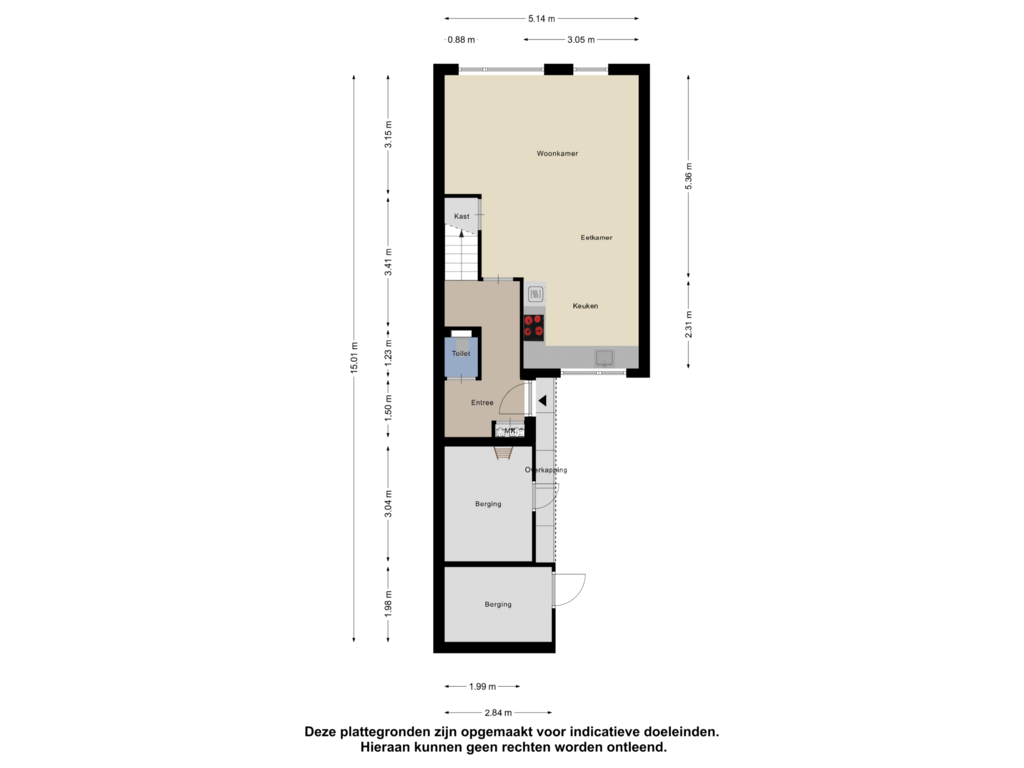 Bekijk plattegrond van Begane Grond van Dreef 63