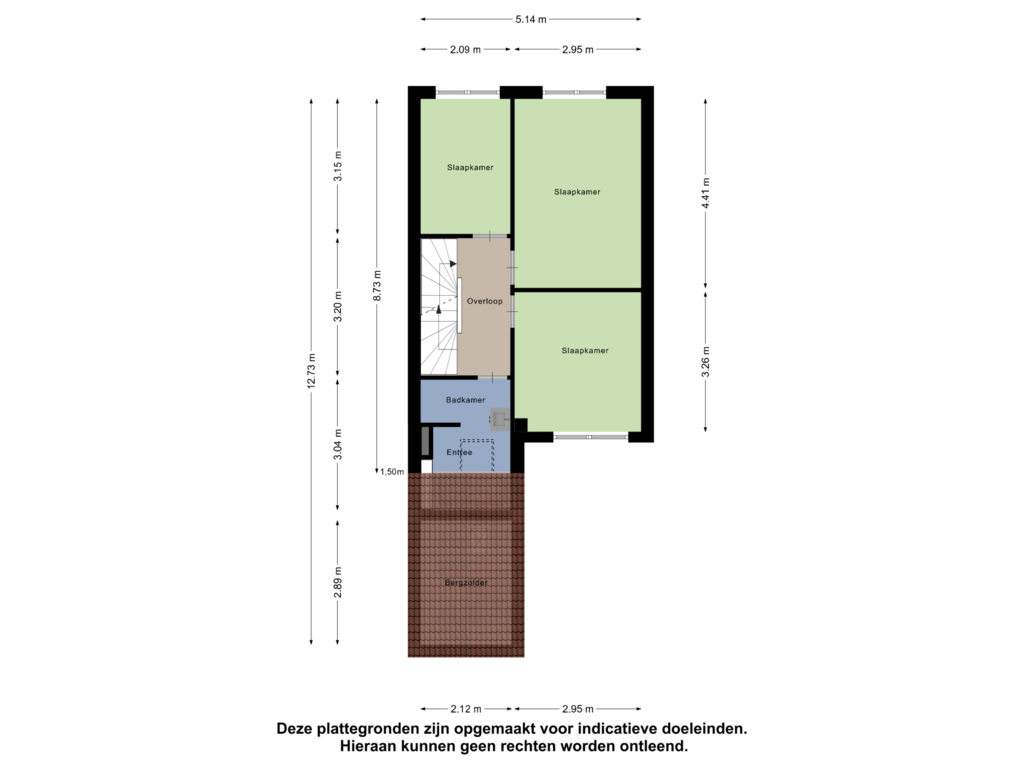 Bekijk plattegrond van Eerste Verdieping van Dreef 63