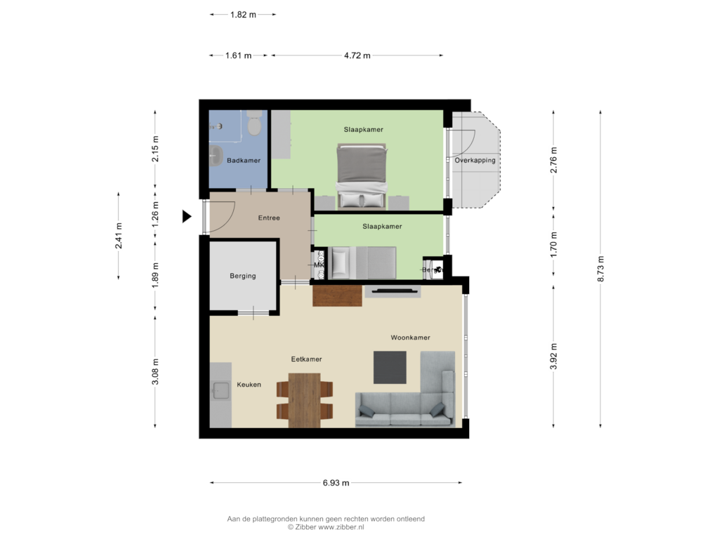 View floorplan of Appartement of Schildersplein 2