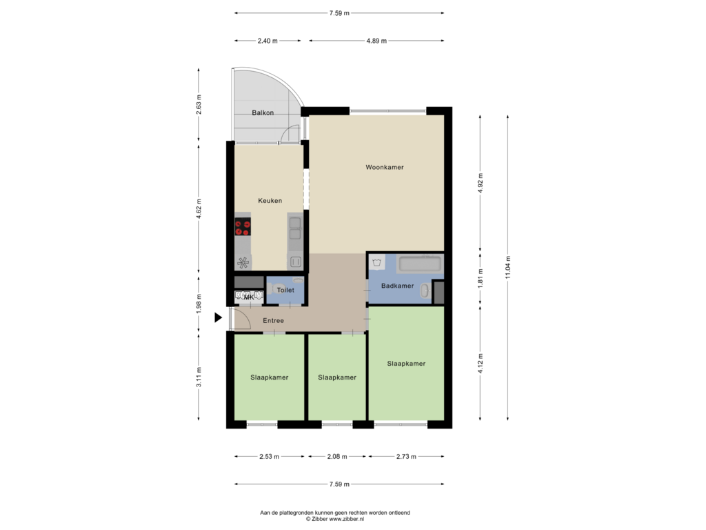 Bekijk plattegrond van Appartement van Drinkwaterweg 200