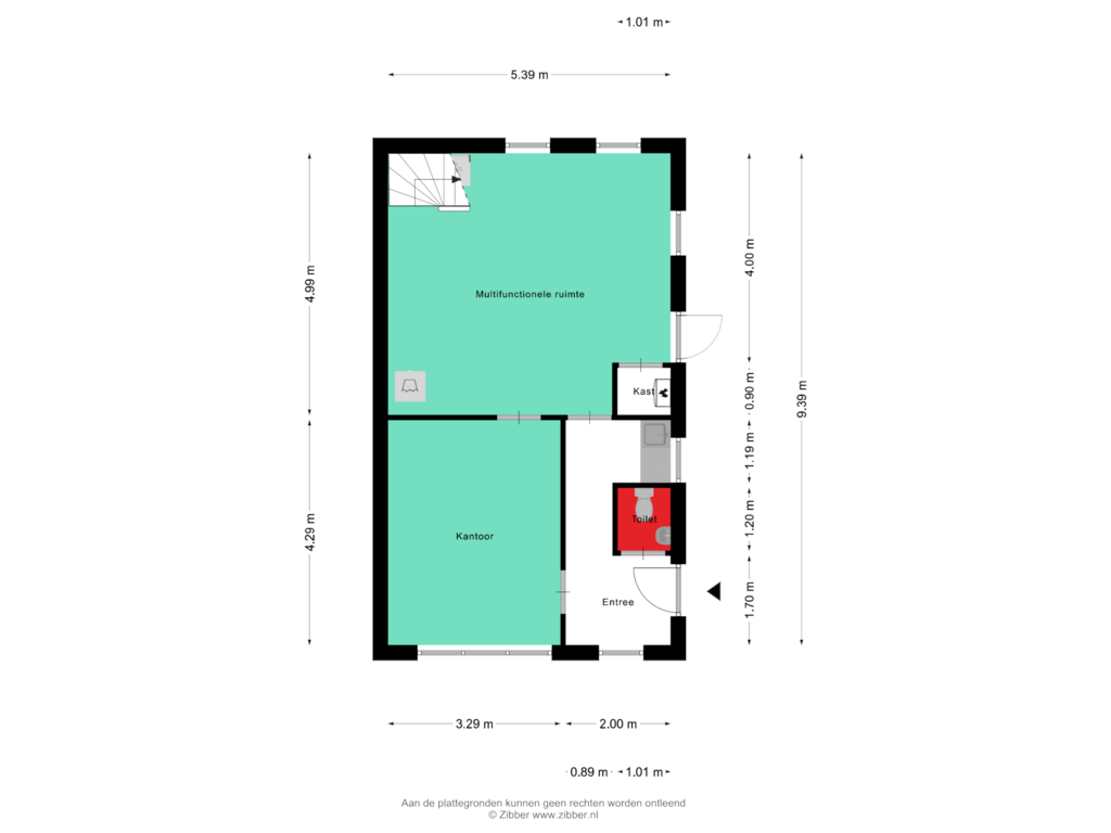 View floorplan of Bijgebouw of Beerschemaasweg 14