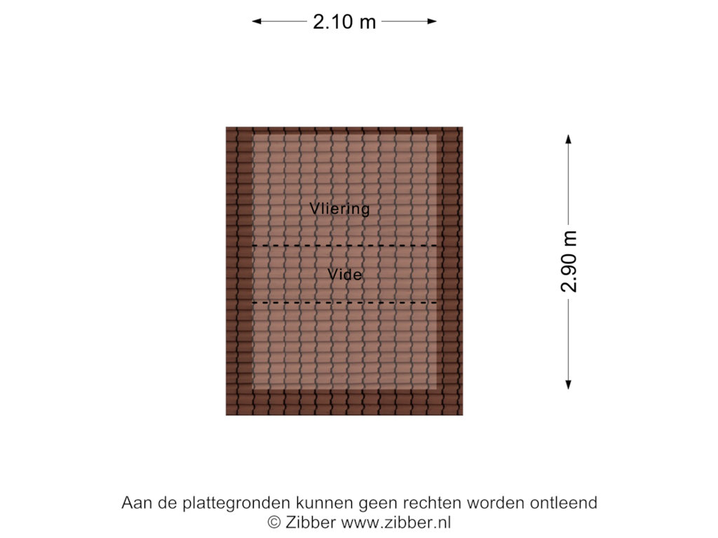 View floorplan of Zolder of Beerschemaasweg 14