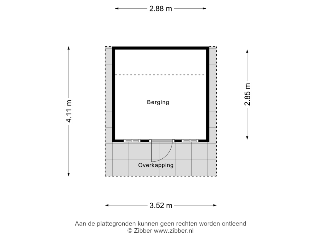 View floorplan of Berging of Beerschemaasweg 14