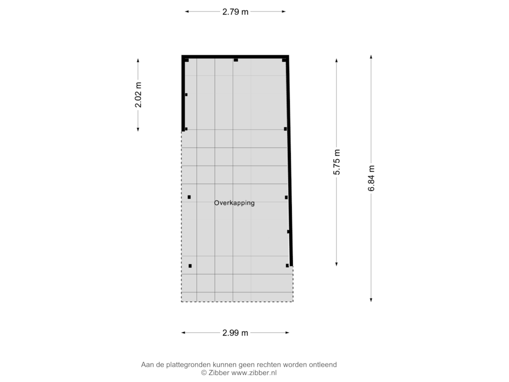 View floorplan of Overkapping of Beerschemaasweg 14