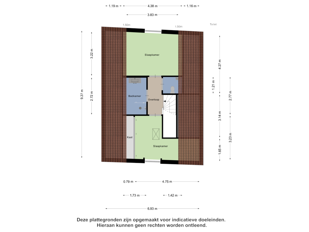 Bekijk plattegrond van Eerste Verdieping van Noordkade 51