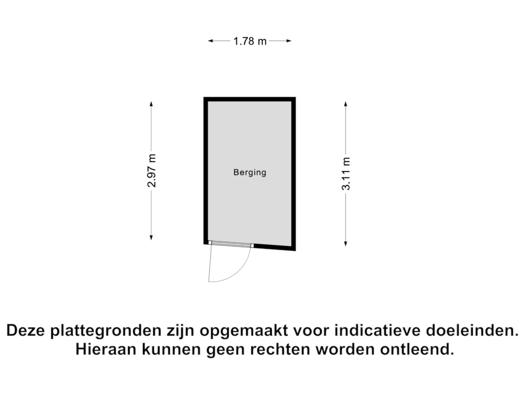 Bekijk plattegrond van Berging van Noordkade 51