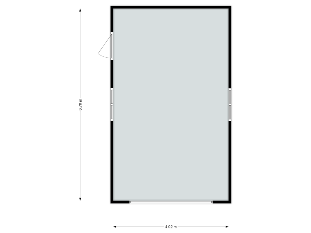 Bekijk plattegrond van Garage van Overgauwseweg 54-A