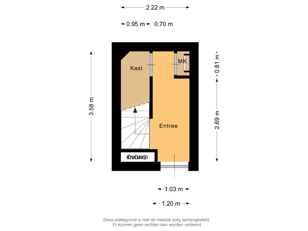 Bekijk plattegrond van Begane grond  van Fortjesweg 26