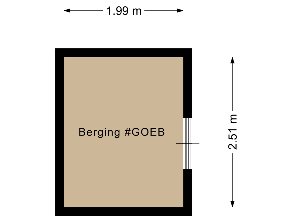 Bekijk plattegrond van Berging van Fortjesweg 26