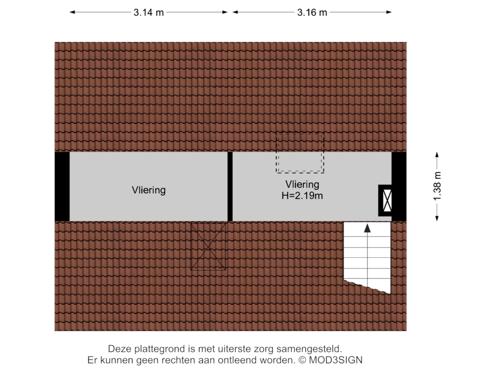 Bekijk plattegrond van Vliering van Herenweg 148