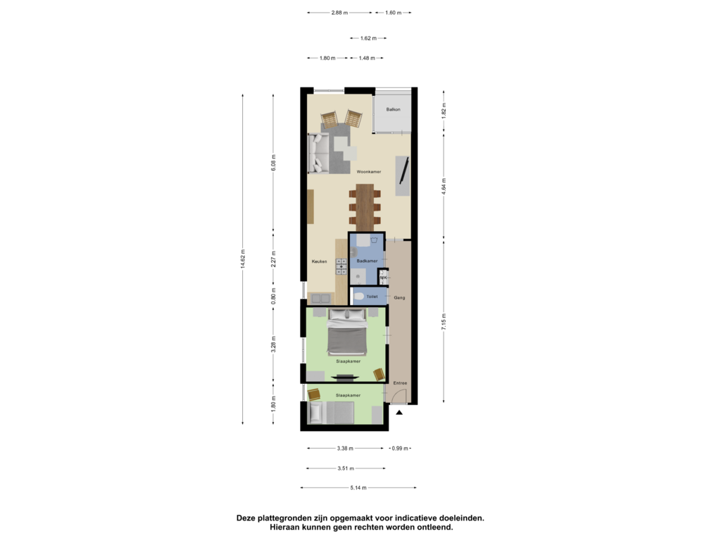 Bekijk plattegrond van Appartement van Van Dishoeckstraat 106