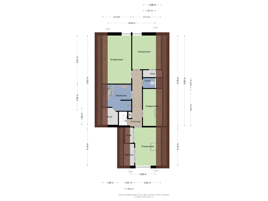 View floorplan of Eerste Verdieping of Boerestreek 11