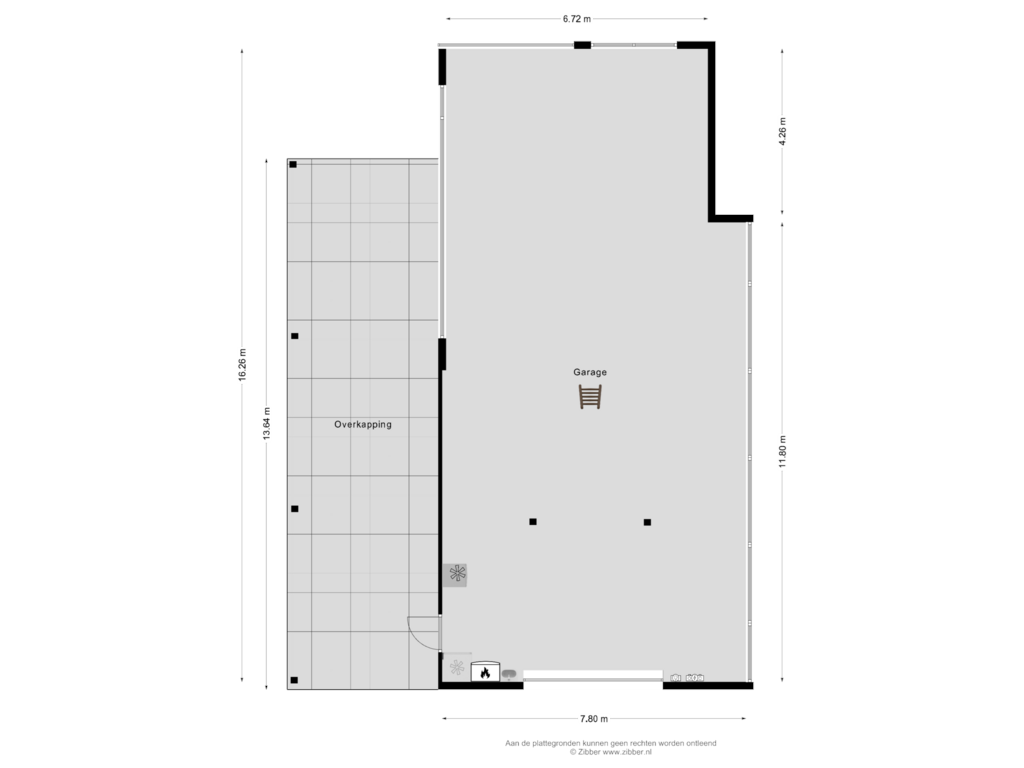 View floorplan of Garage of Boerestreek 11