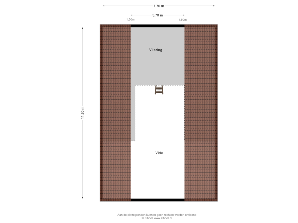 View floorplan of Zolder of Boerestreek 11