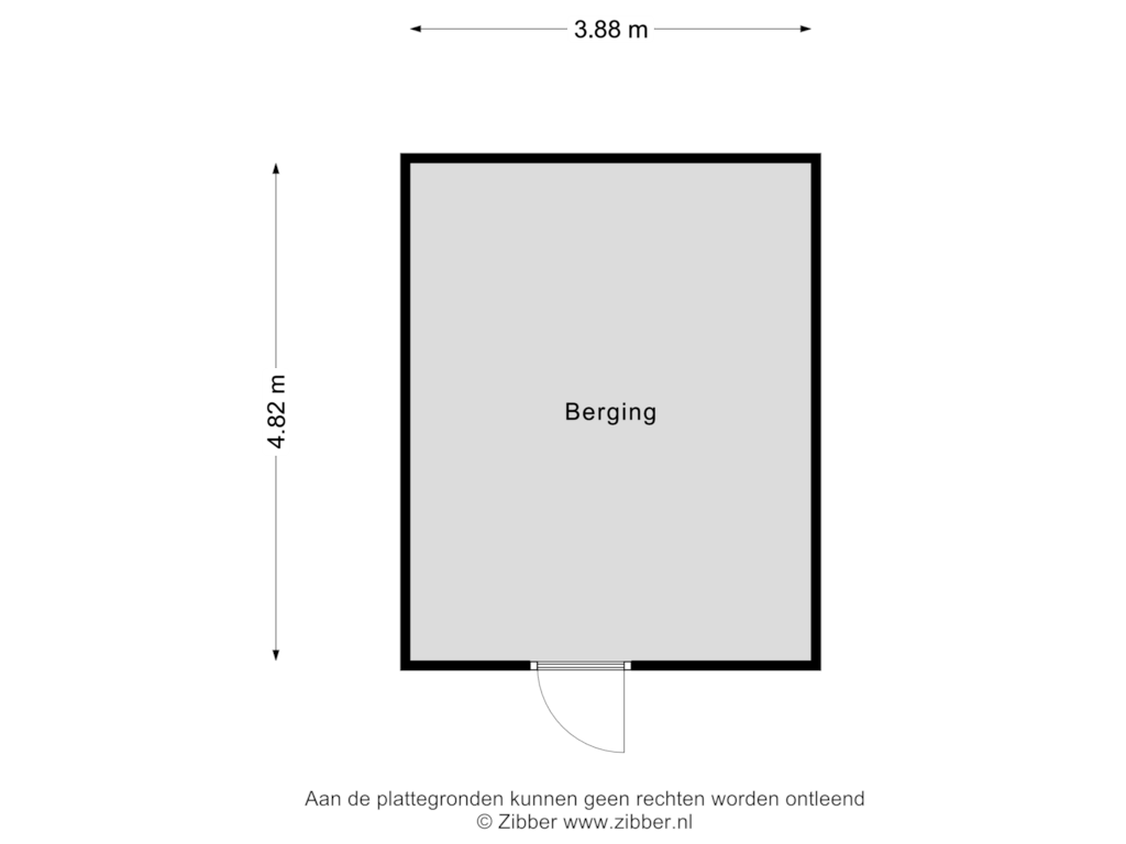 View floorplan of Berging of Boerestreek 11