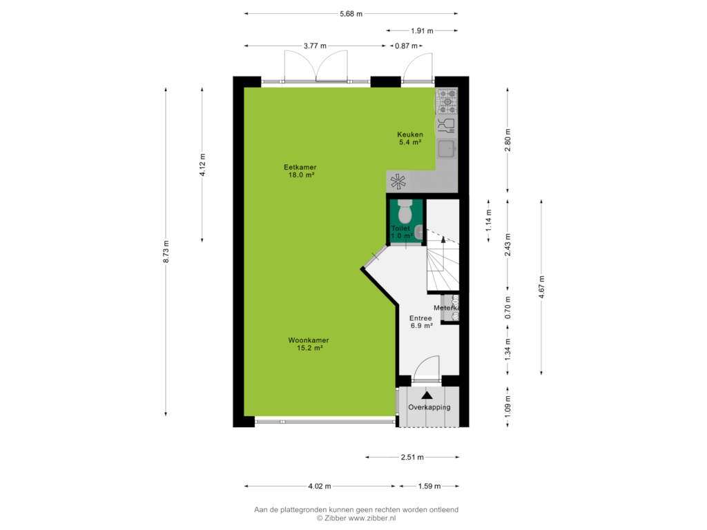 View floorplan of Begane Grond of Kantmos 30