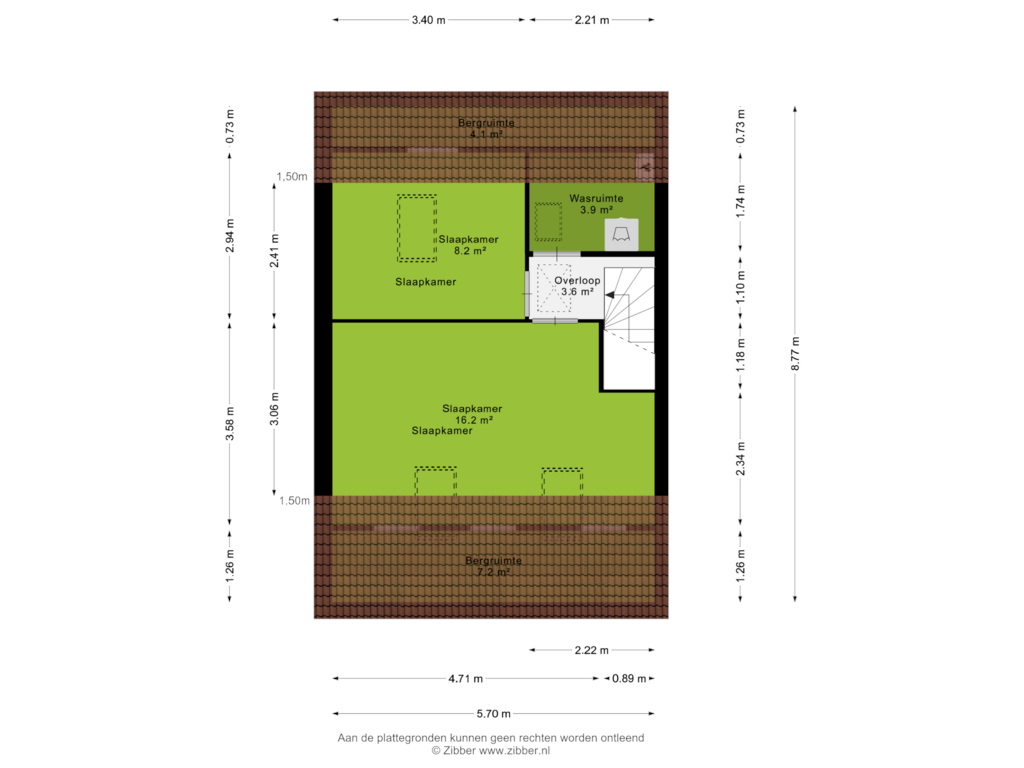 View floorplan of Tweede verdieping of Kantmos 30